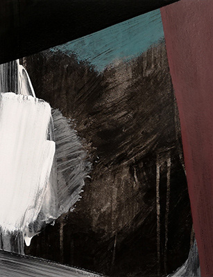 Untitled,  acrylic on paper, 39 x 30 cm. 2018.