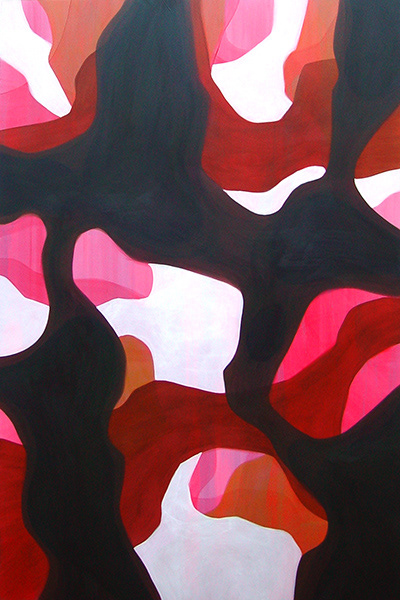 Untitled,  acrylic on canvas, 150 x 100 cm. 2007.