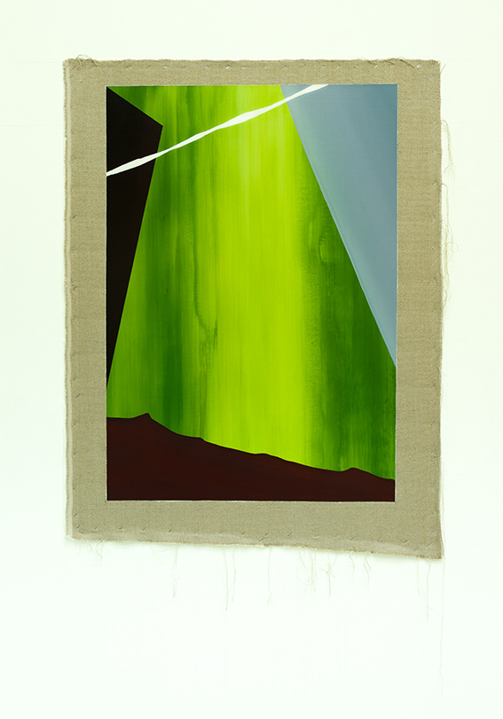 Untitled, acrylic on linen, 100 x 70 cm. Total 119 x 91 cm. 2026.