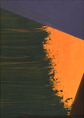 Untitled, monotype on Velin BFK Rives Arches 300 gr. paper,  54,5 x 38,5 cm. 2024. 