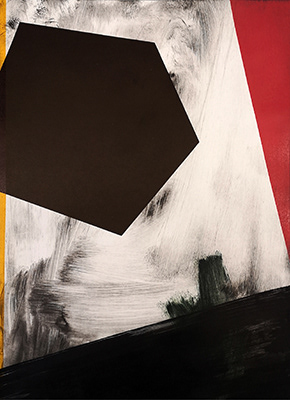 Untitled, monotype on paper, 69,5 x 49,5 cm. 2019.