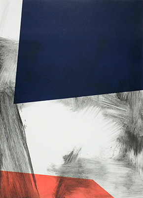 Untitled, monotype on paper, 2019.