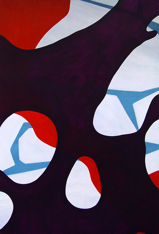 Untitled,  acrylic on canvas, 300 x 200 cm. 2007.