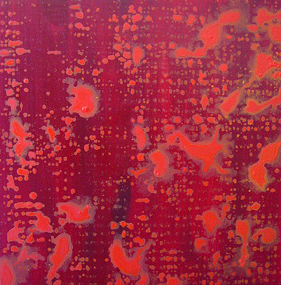 Untitled,  mixed media on wood panel,  30 x 30 cm. 2004.