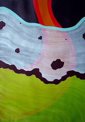 Untitled,  acrylic on paper,  100 x 70 cm. 2005.