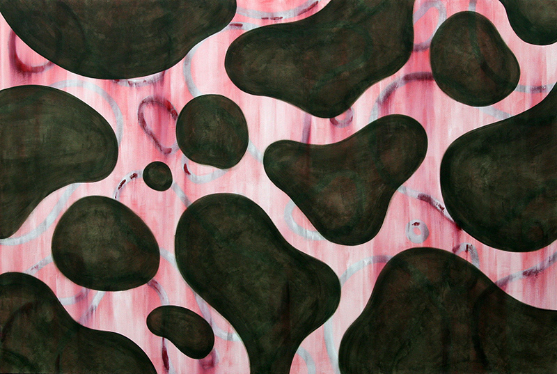 Untitled,  acrylic on canvas, 200 x 300 cm. 2007.