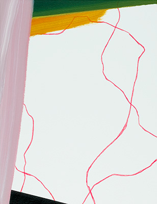 Untitled, mixed media on paper, 40 x 31 cm. 2025