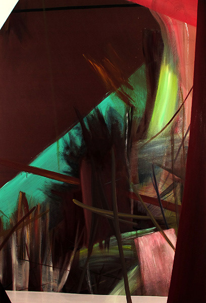 Untitled,  mixed media on canvas, 195 x 130 cm. 2016.