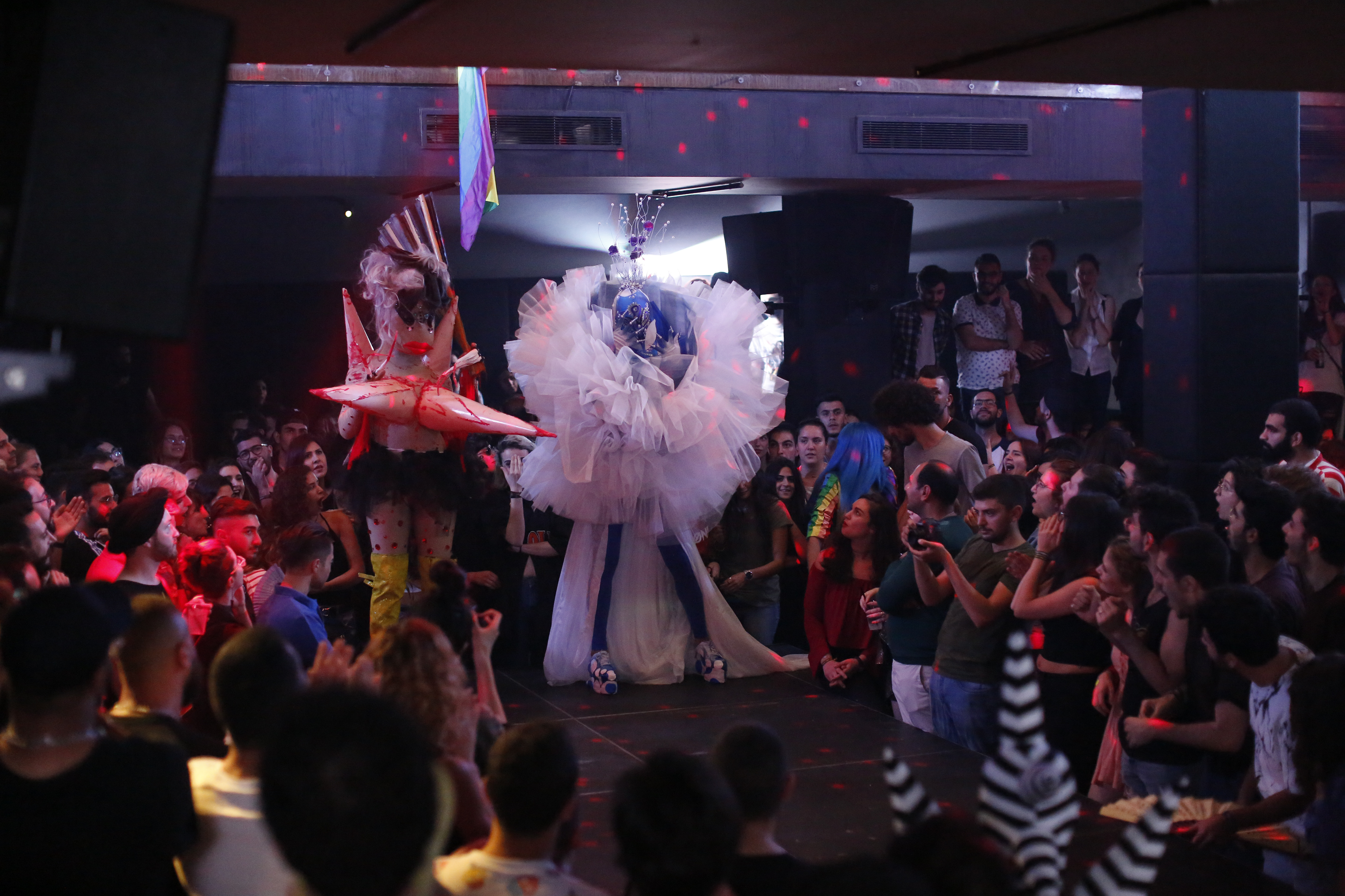 Runway Finalist Latiza Bombe and Hannah HCH in the ClubKid Category at Beirut Grand Ball 2017