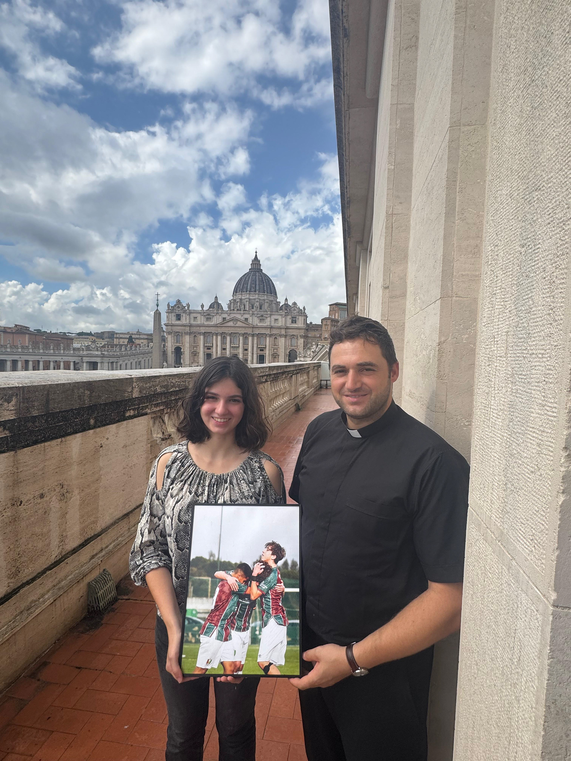 Foco no jogo, união no coração com P. José Miguel Cardoso  (exposta) - 2025