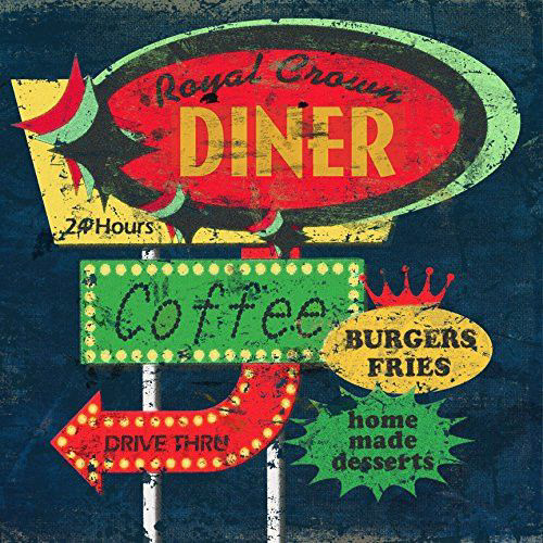 Mid-Century Diner Illustration