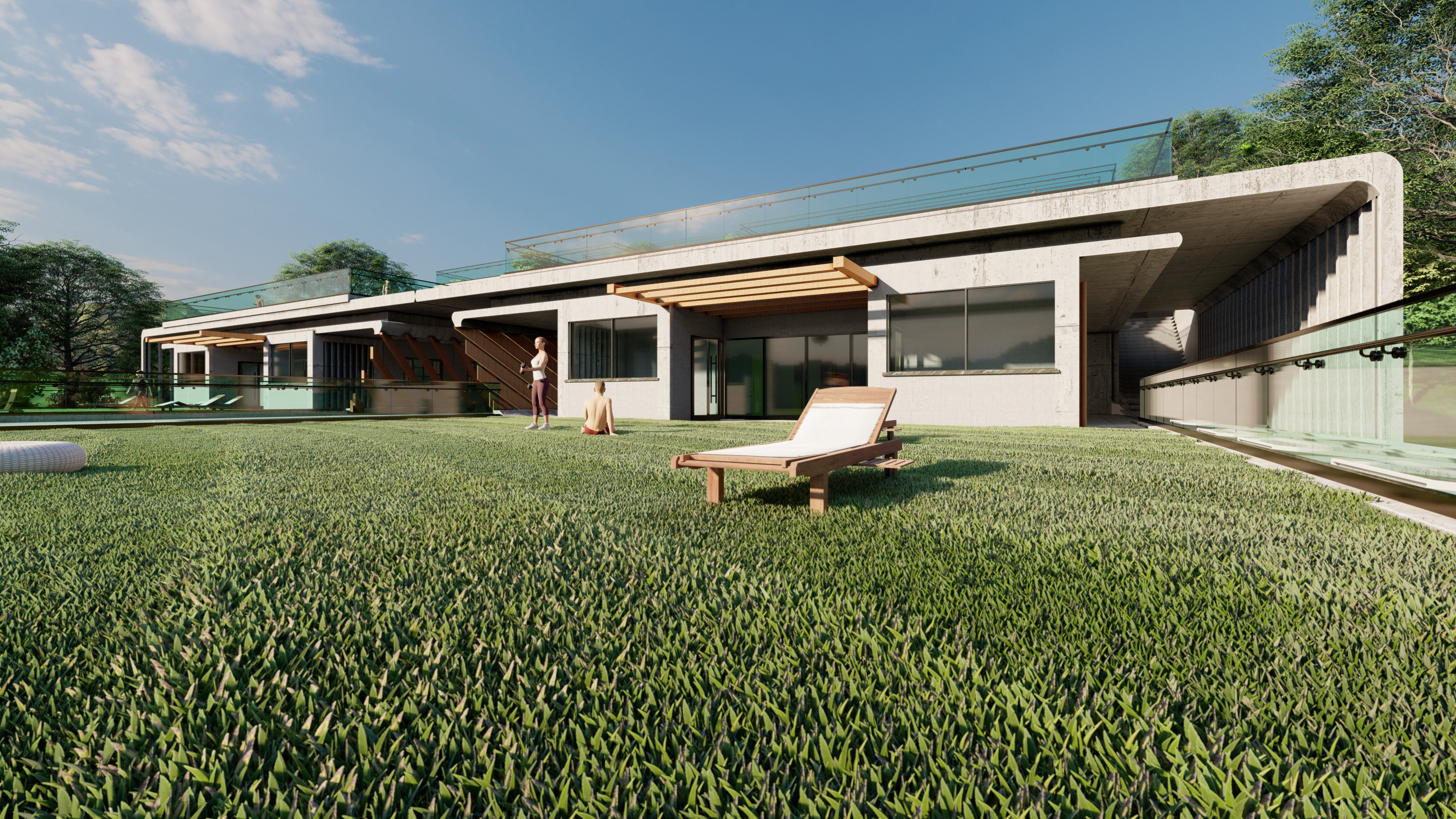 Perspectiva dos pátios