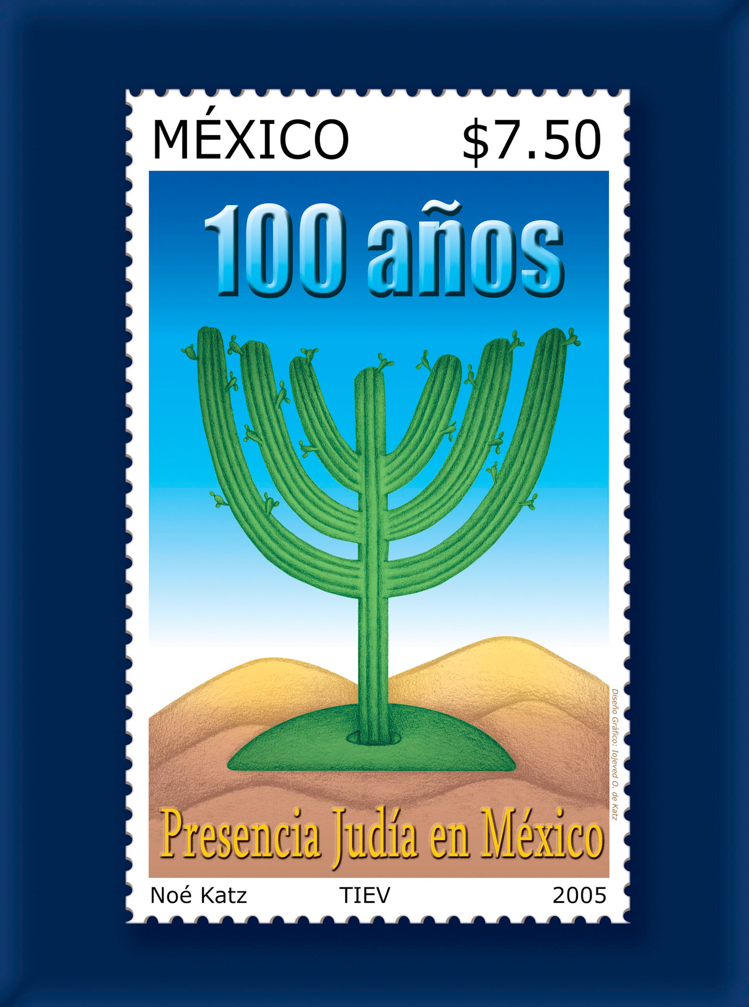 Poster conmemorativo 100 años Presencia Judía en México