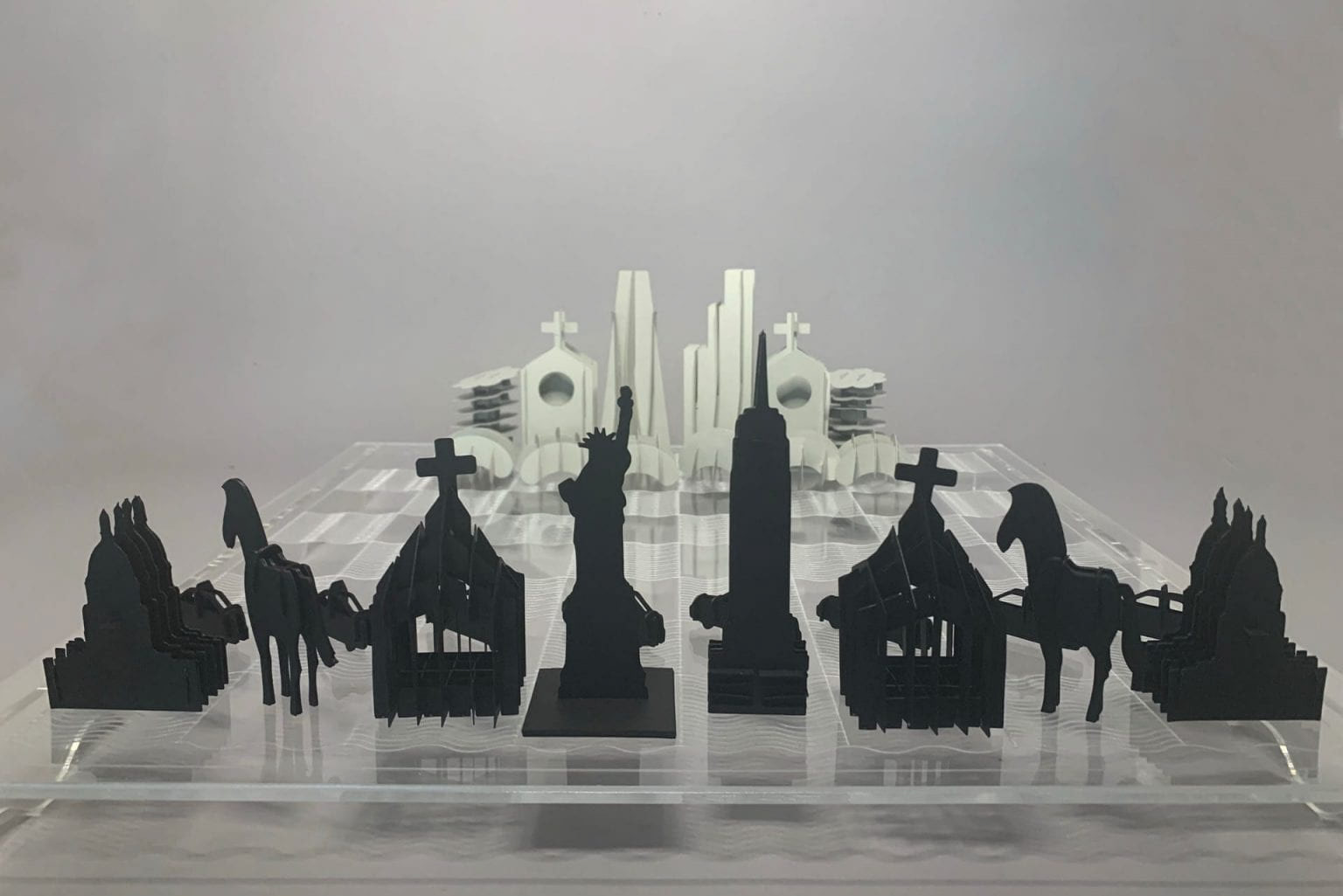 Back View of Pieces