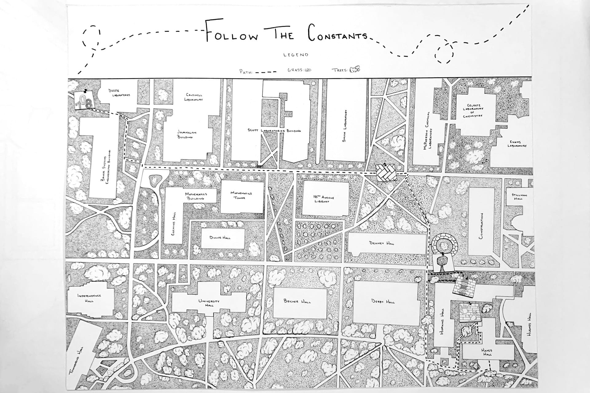The final composition of my mapped experience.