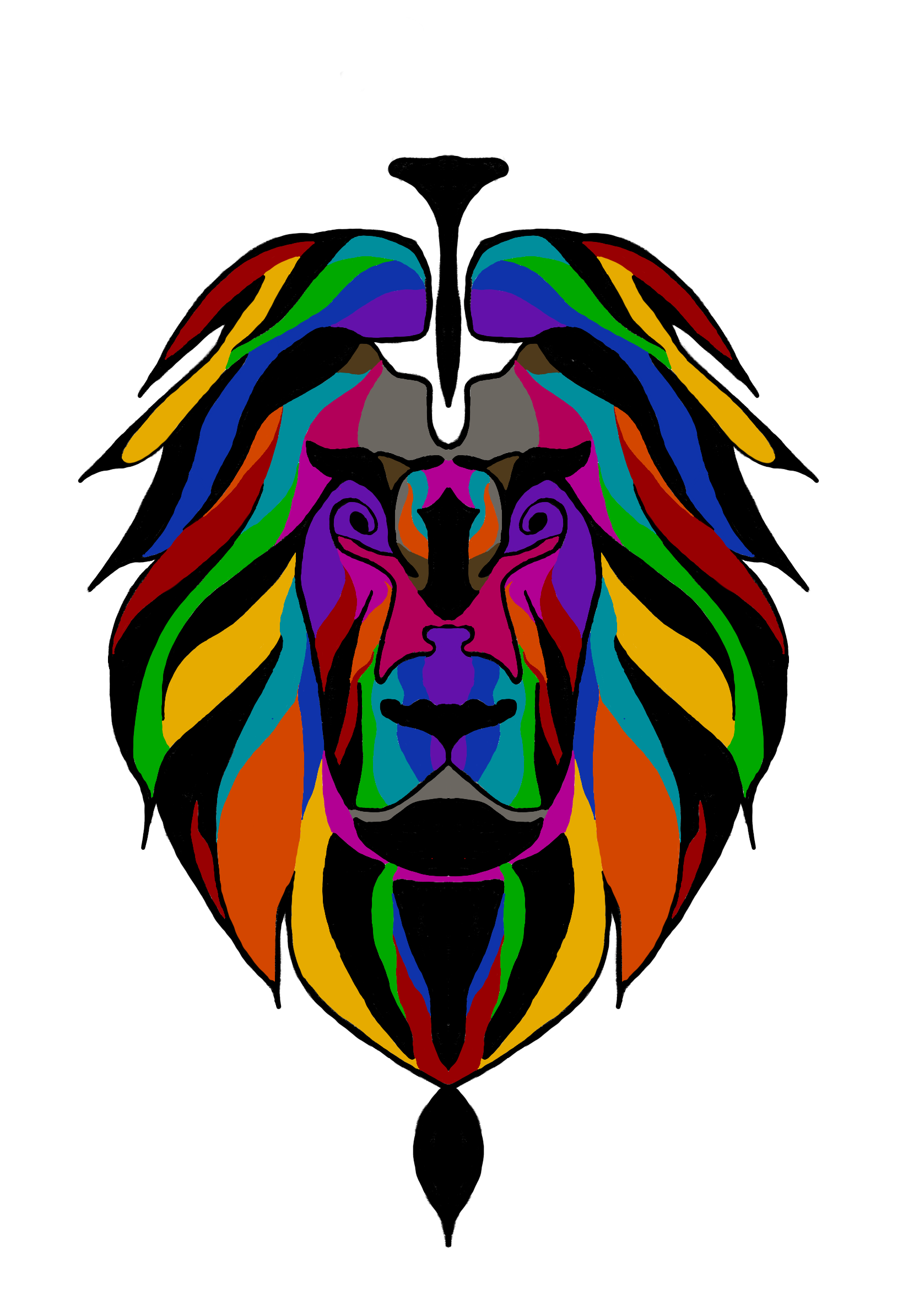 Tee-shirt design idea for Pride. Never submitted.
