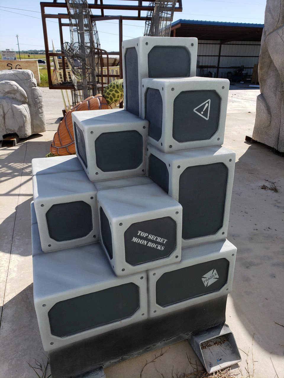 Space Themed Crate Climber Design before Install
