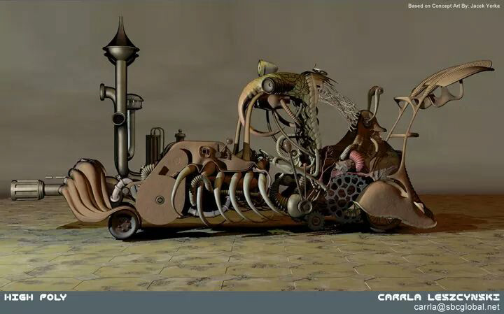Building Crazy Vehicles based on Jacek Yerka Paintiings