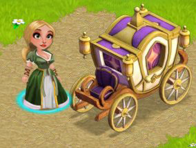Castleville:  3ds Max and Handpainted Carriage