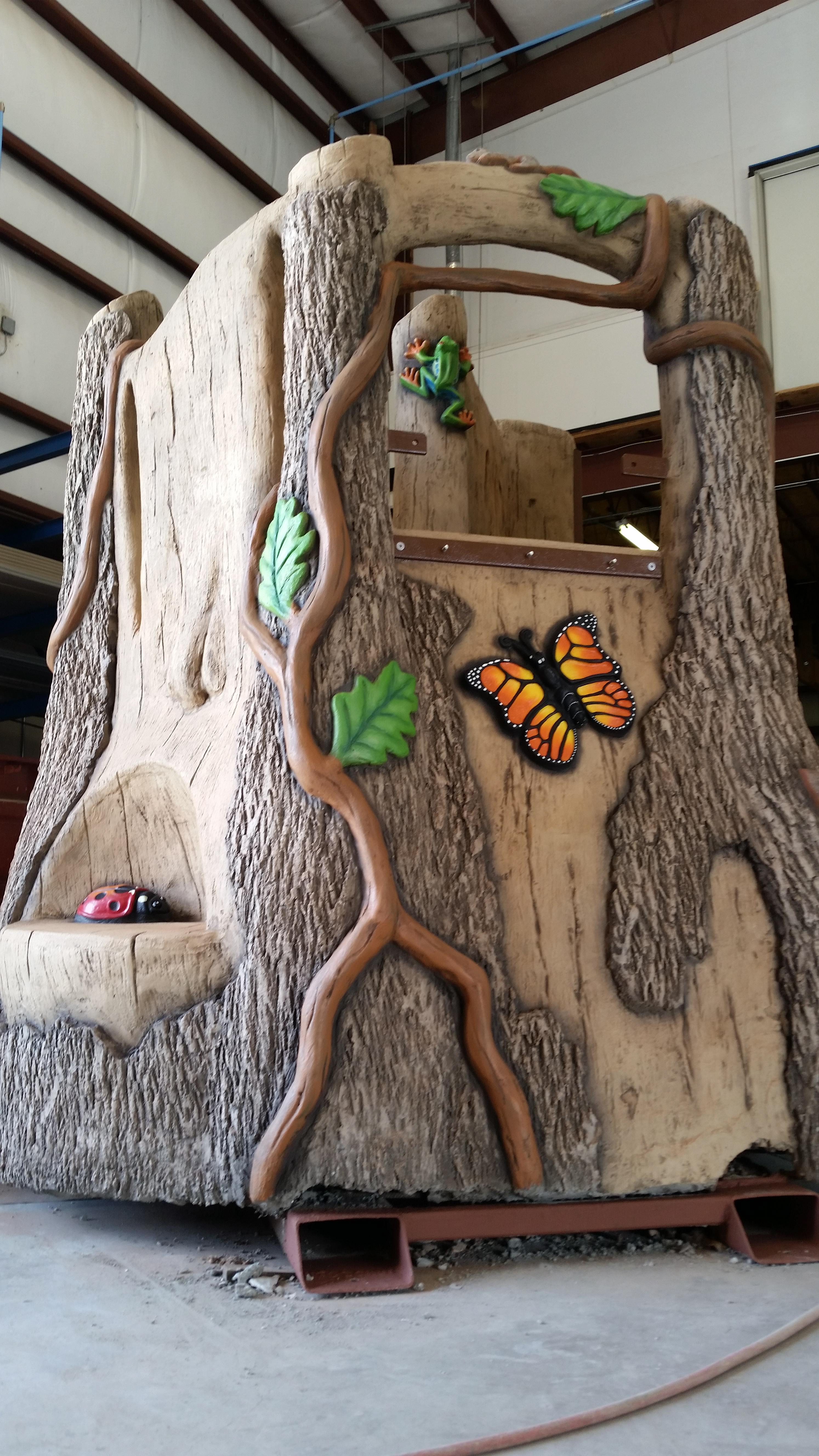 Made some clay plugs and molds to bring this tree to life with animals.