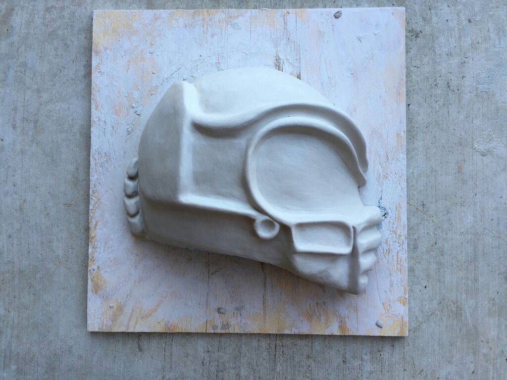 Clay Modeling for a helmet mold