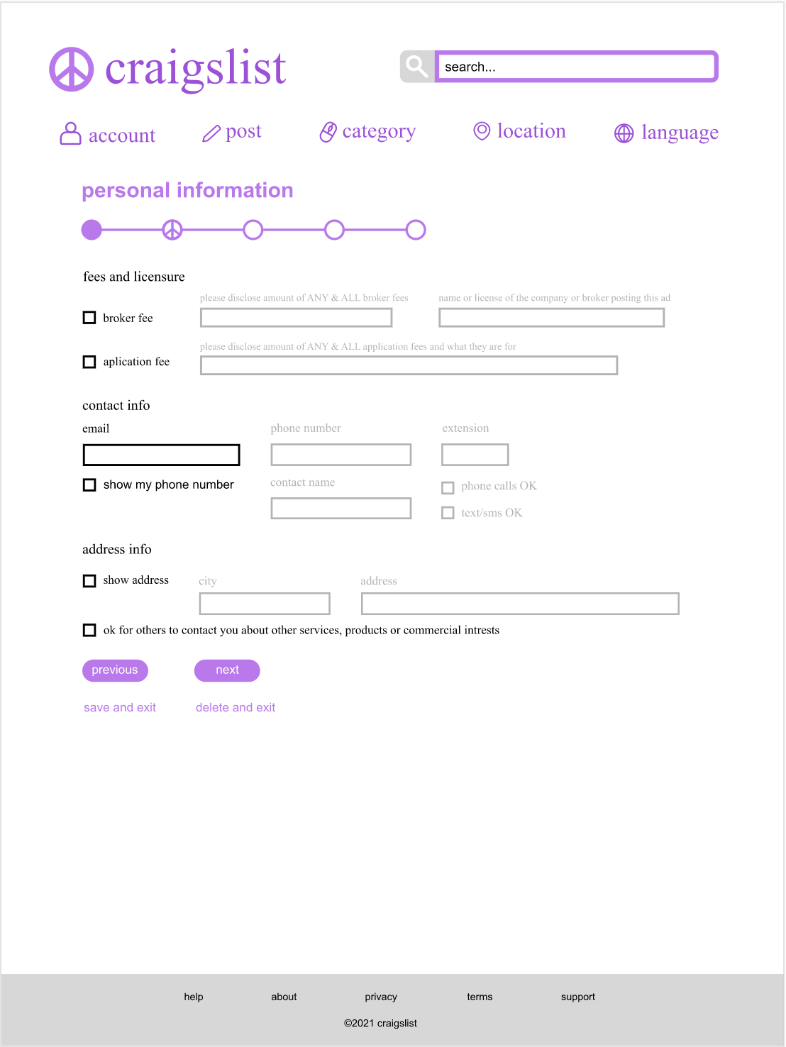 Macy Rice - Craigslist Redesign- Class Project