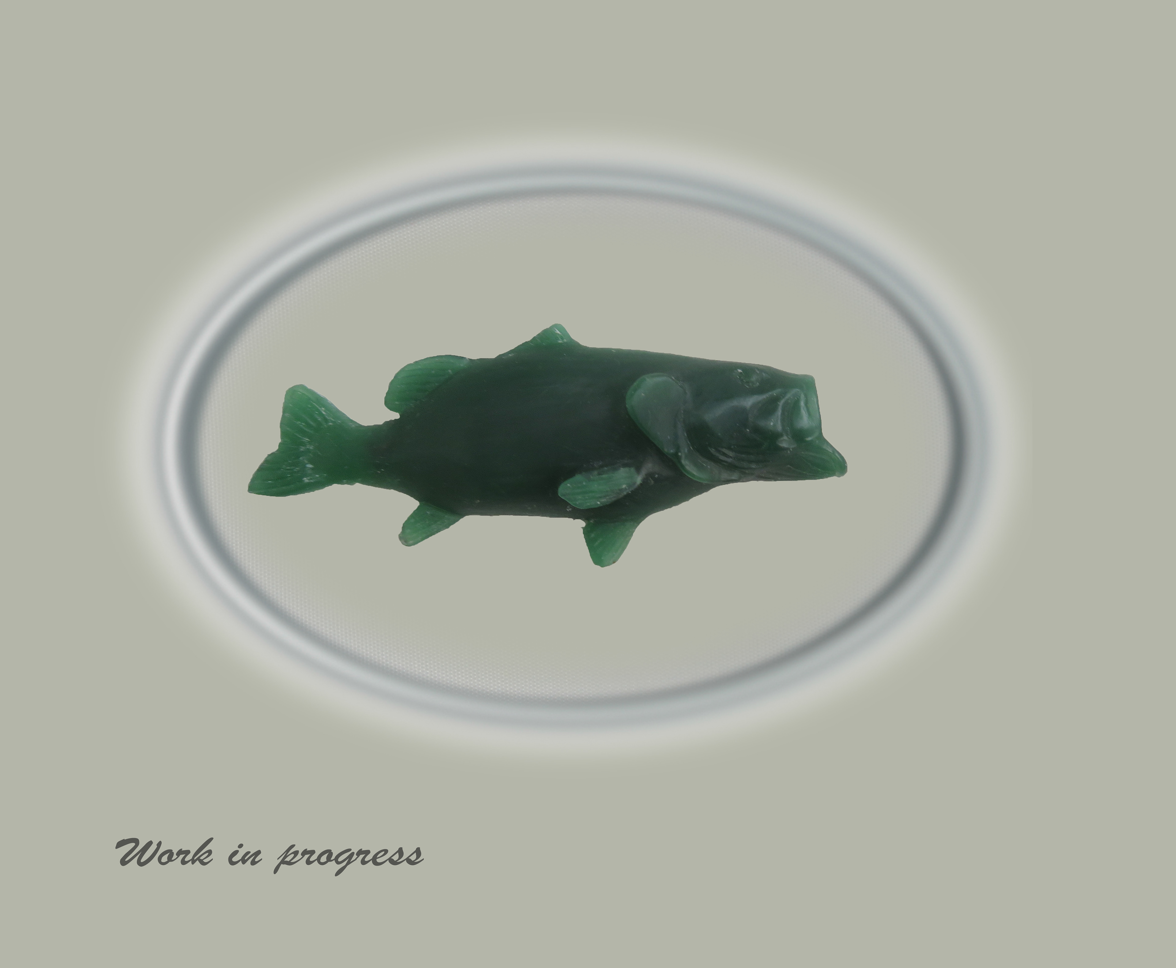 Bass, Hand carved wax design WORK IN PROGRESSwork in progress