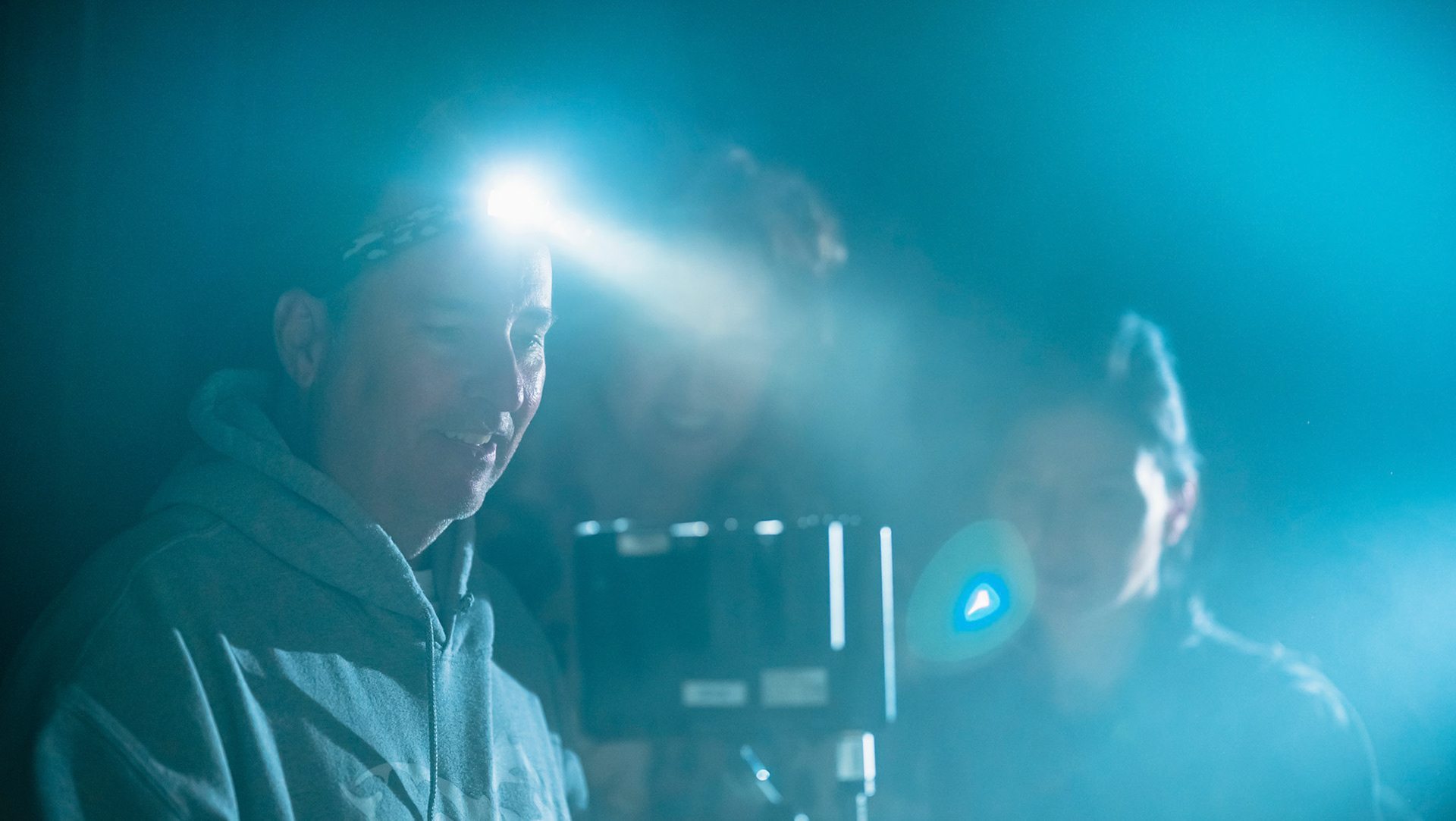 Filmmaker Stephen van Vuuren works with the cast and crew of the science fiction movie Nemesis Eterna. The filming took place in Winston Salem, NC.Photographed, Tuesday, November 2, 2021, in Winston-Salem, N.C. JERRY WOLFORD / Perfecta Visuals