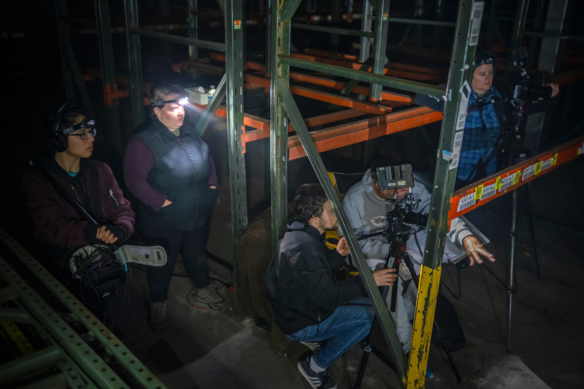 Filmmaker Stephen van Vuuren works with the cast and crew of the science fiction movie Nemesis Eterna. The filming took place in Winston Salem, NC.Photographed, Tuesday, November 2, 2021, in Winston-Salem, N.C. JERRY WOLFORD / Perfecta Visuals