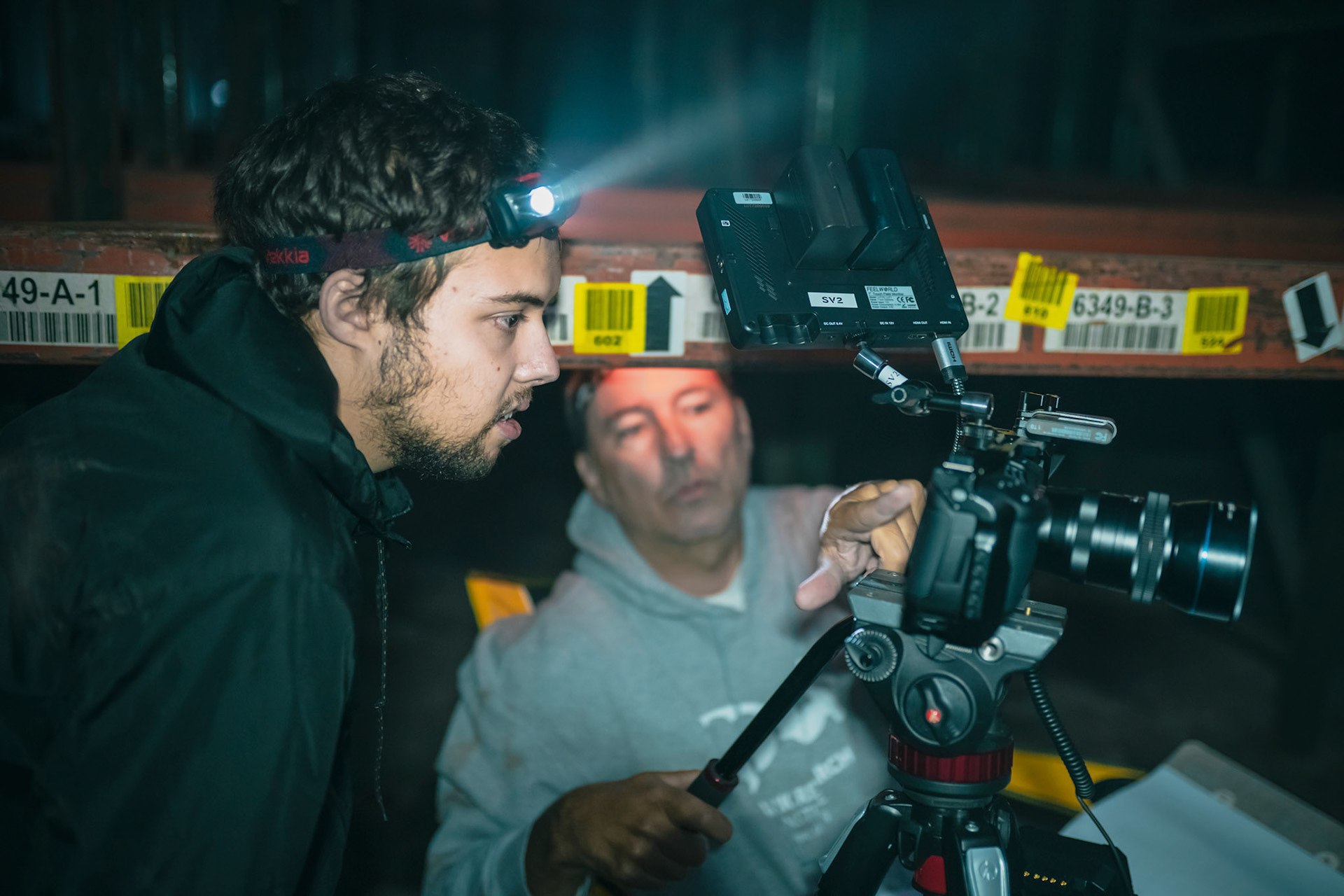 Filmmaker Stephen van Vuuren works with the cast and crew of the science fiction movie Nemesis Eterna. The filming took place in Winston Salem, NC.Photographed, Tuesday, November 2, 2021, in Winston-Salem, N.C. JERRY WOLFORD / Perfecta Visuals