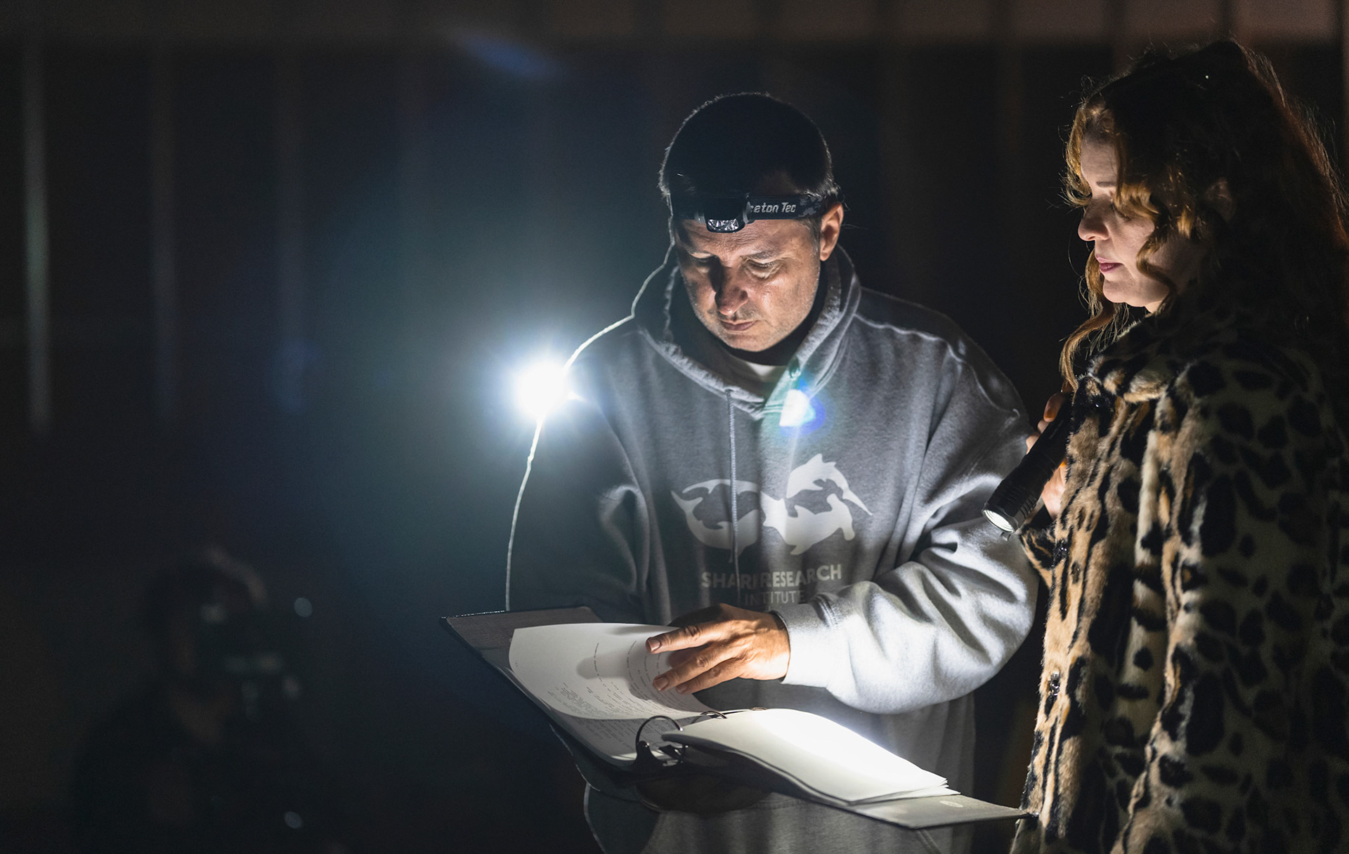 Filmmaker Stephen van Vuuren works with the cast and crew of the science fiction movie Nemesis Eterna. The filming took place in Winston Salem, NC.Photographed, Wednesday, November 3, 2021, in Winston-Salem, N.C. JERRY WOLFORD / Perfecta Visuals