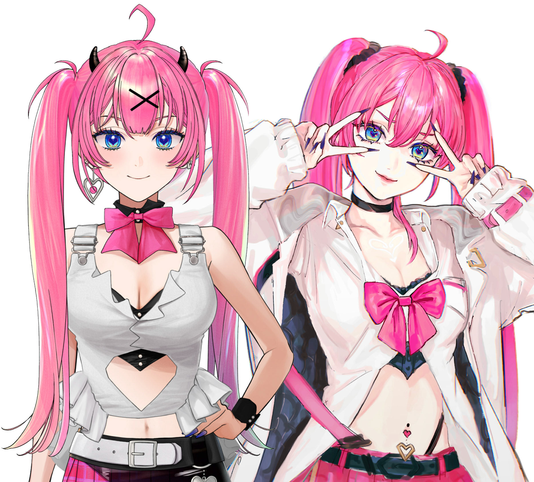 配信者もやし様（ X：@bimi_moya4 ）のキャラクターイラストを担当させていただきました