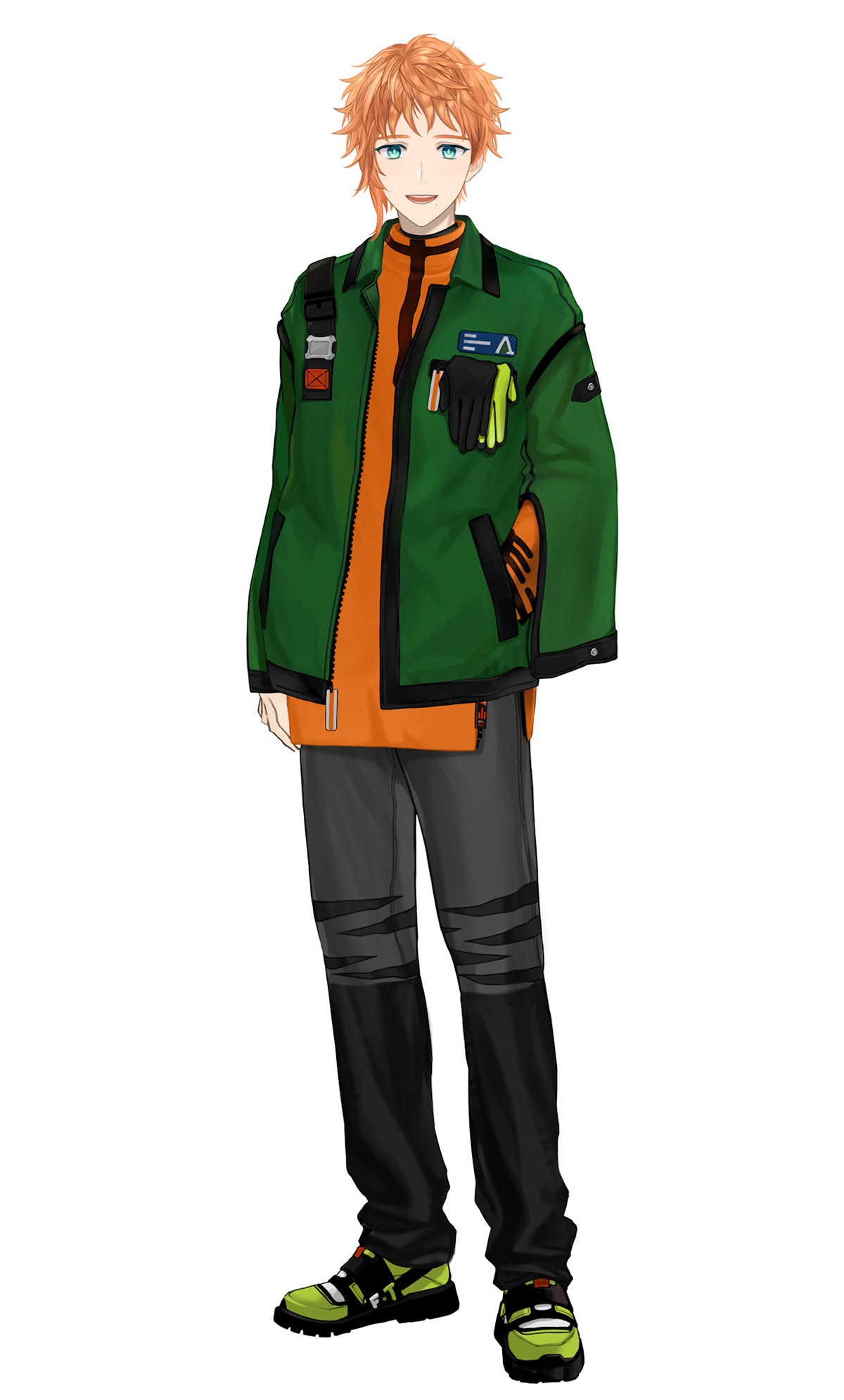 ネットカフェアトロ所属：六路木アルク 様( @rokurogi_atro )のキャラクターデザイン/イラストを担当しました