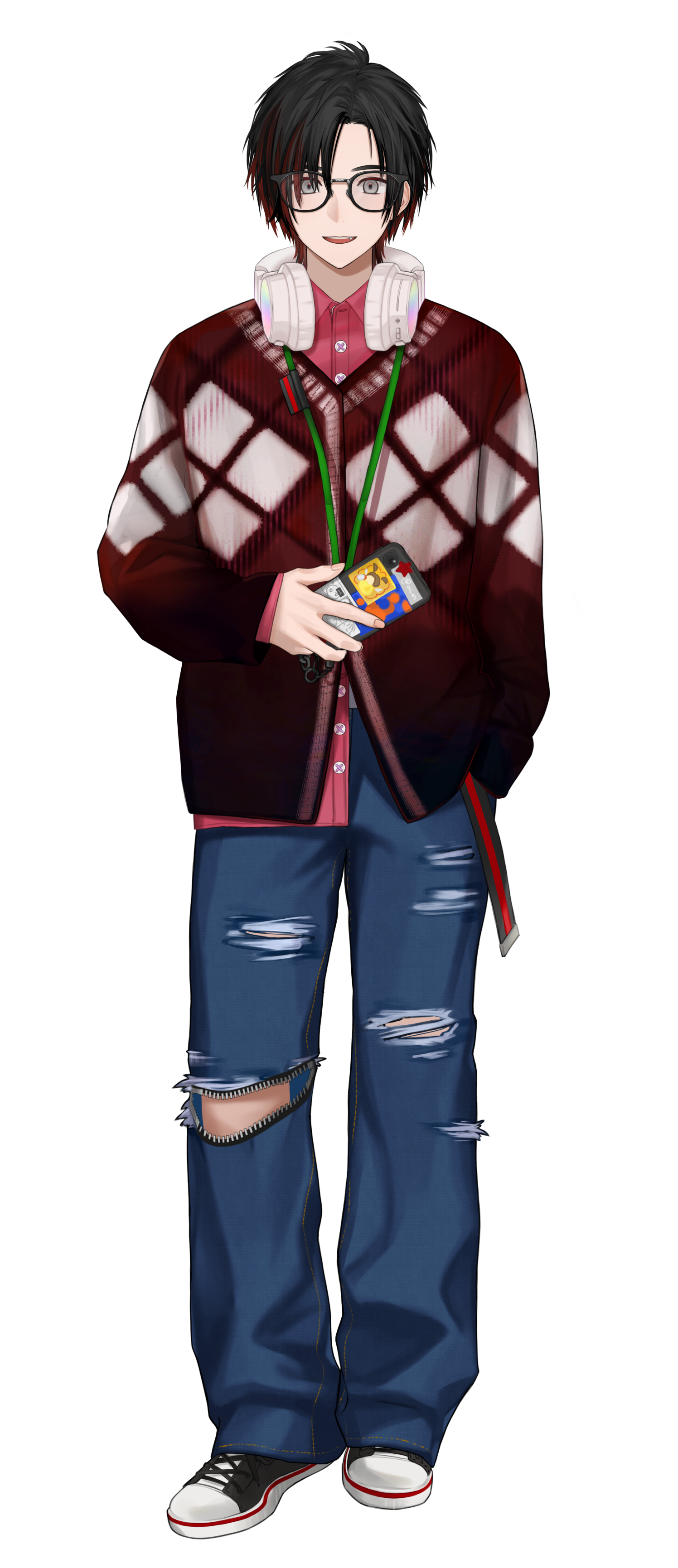 ネットカフェアトロ所属：大鳥風雅 様 ( https://x.com/otorifuga_atro ) のキャラクターデザイン/イラストを担当しました