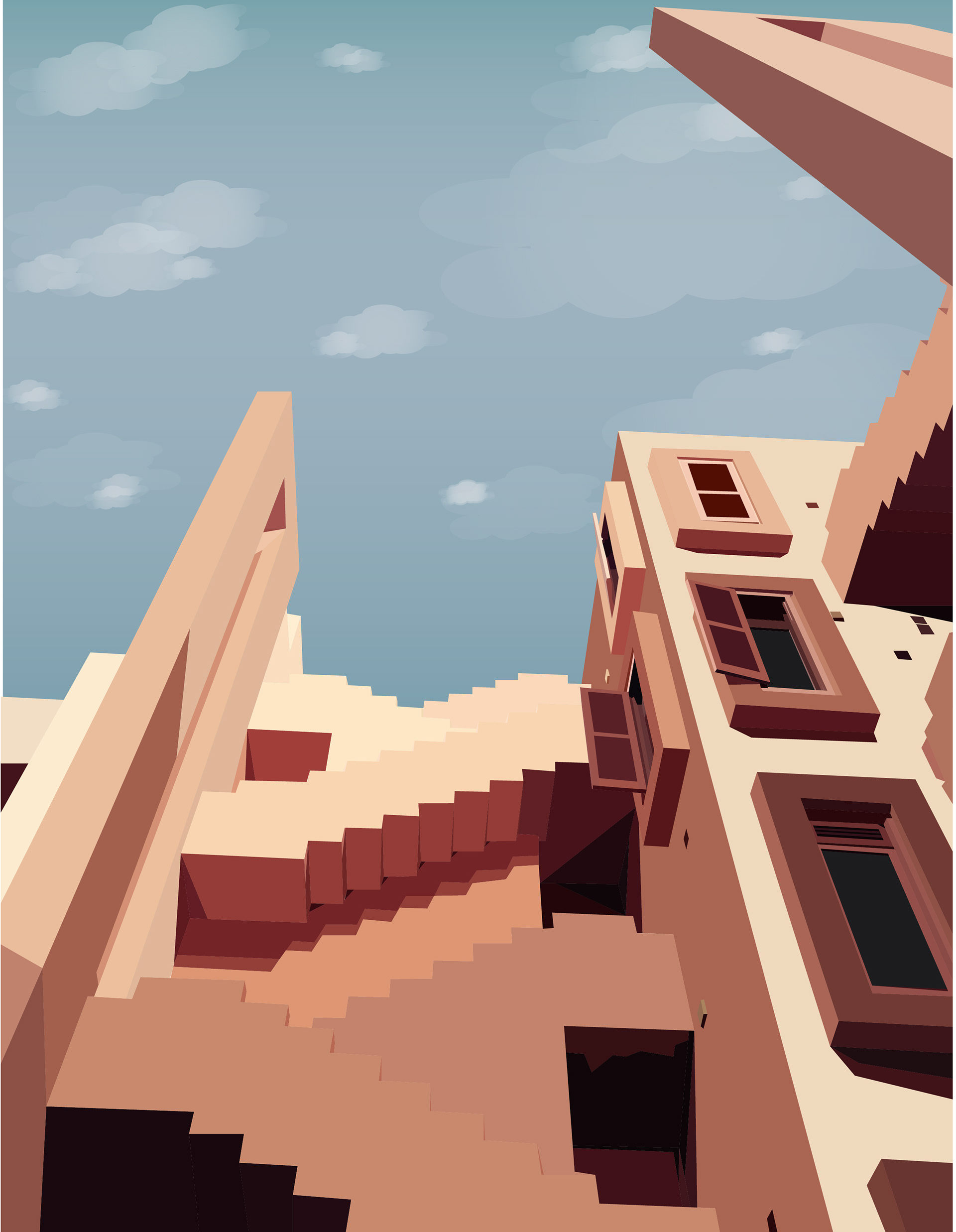 Abstract Geometric Illustration