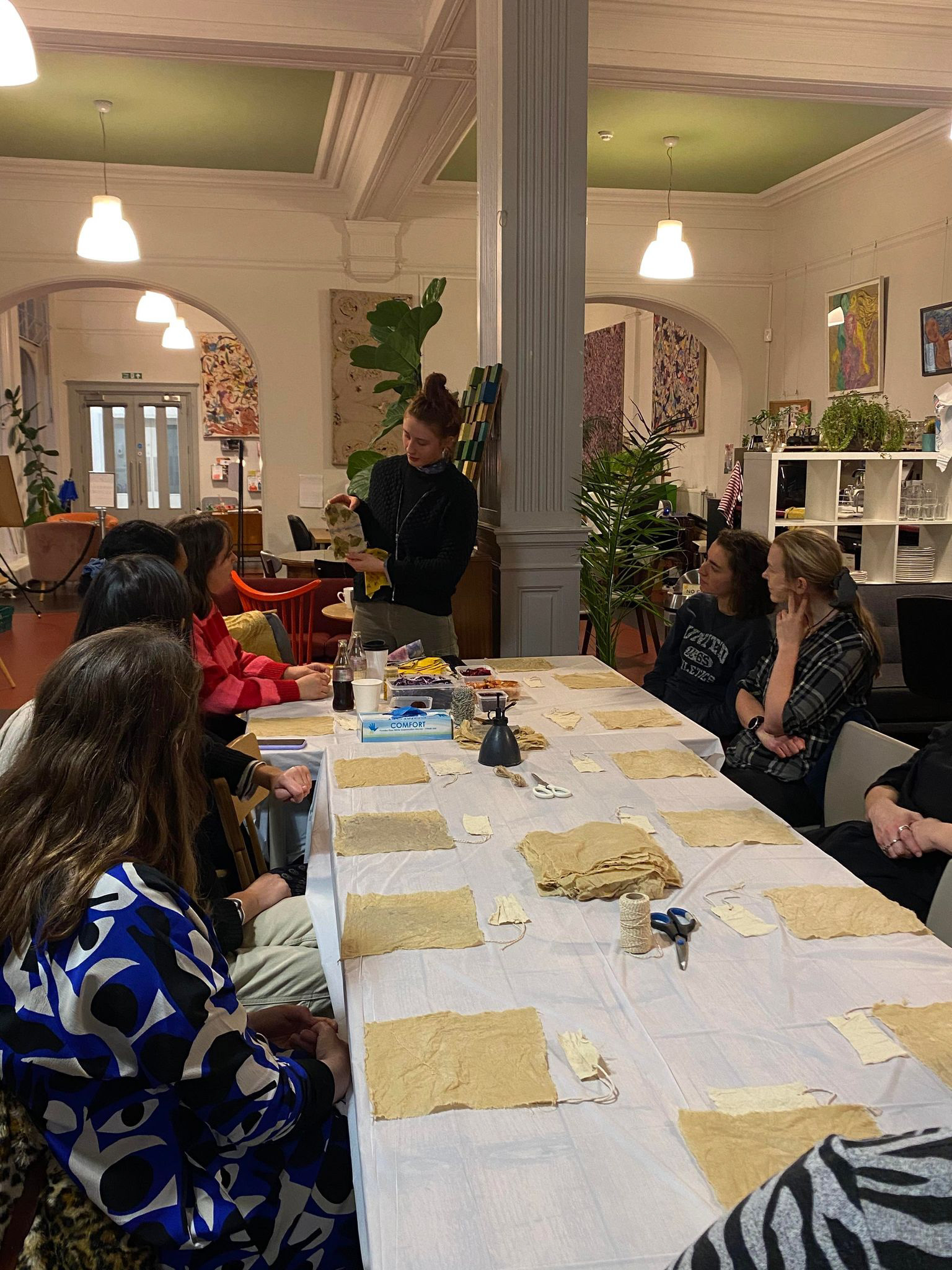 Bundle Dye Workshop at The Trampery in Tottenham in 2022