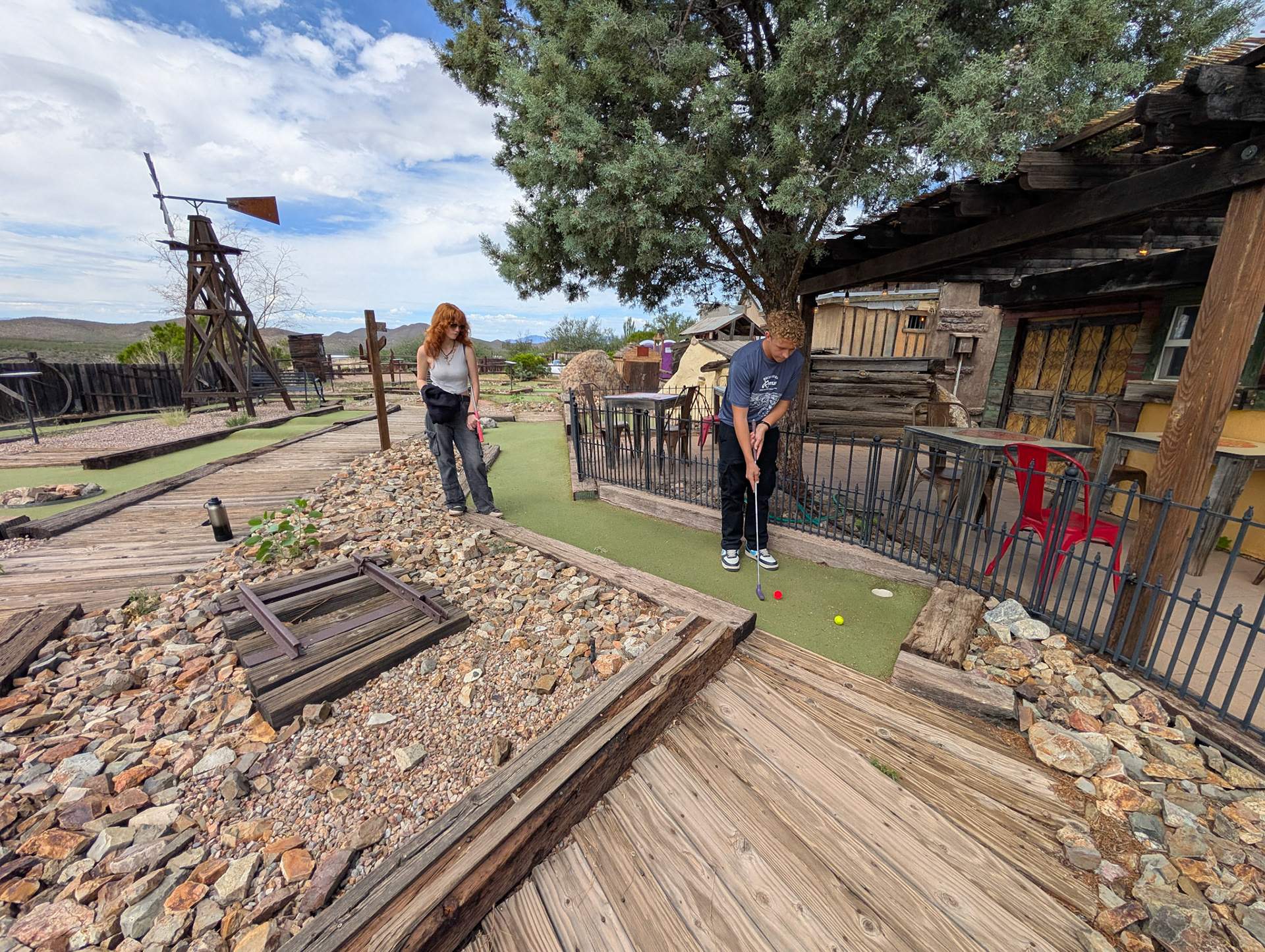 Putt-putt golf in Tombstone