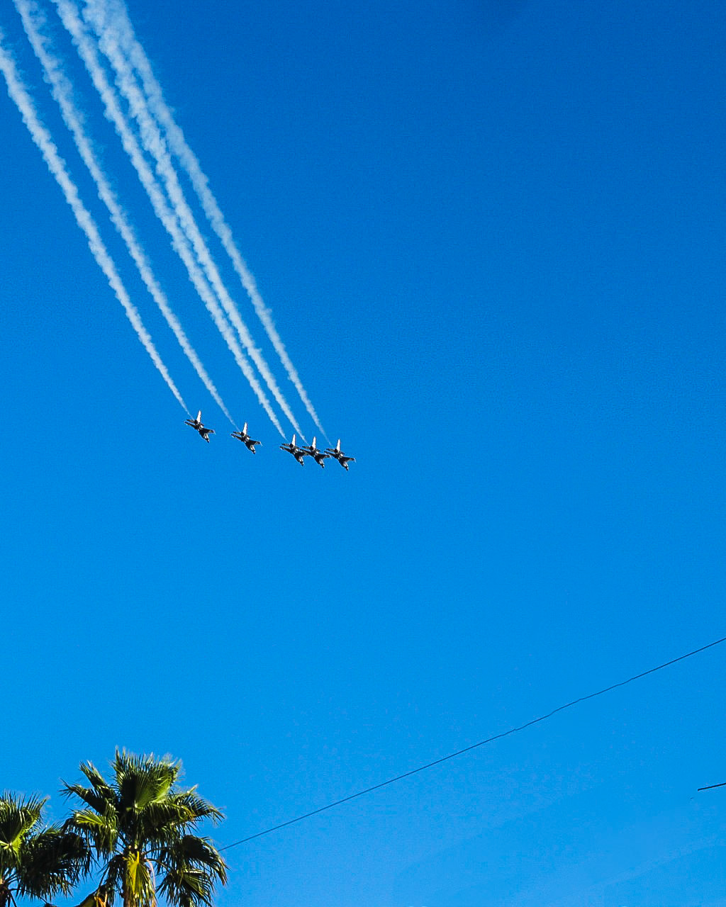 Thunderbirds in formation