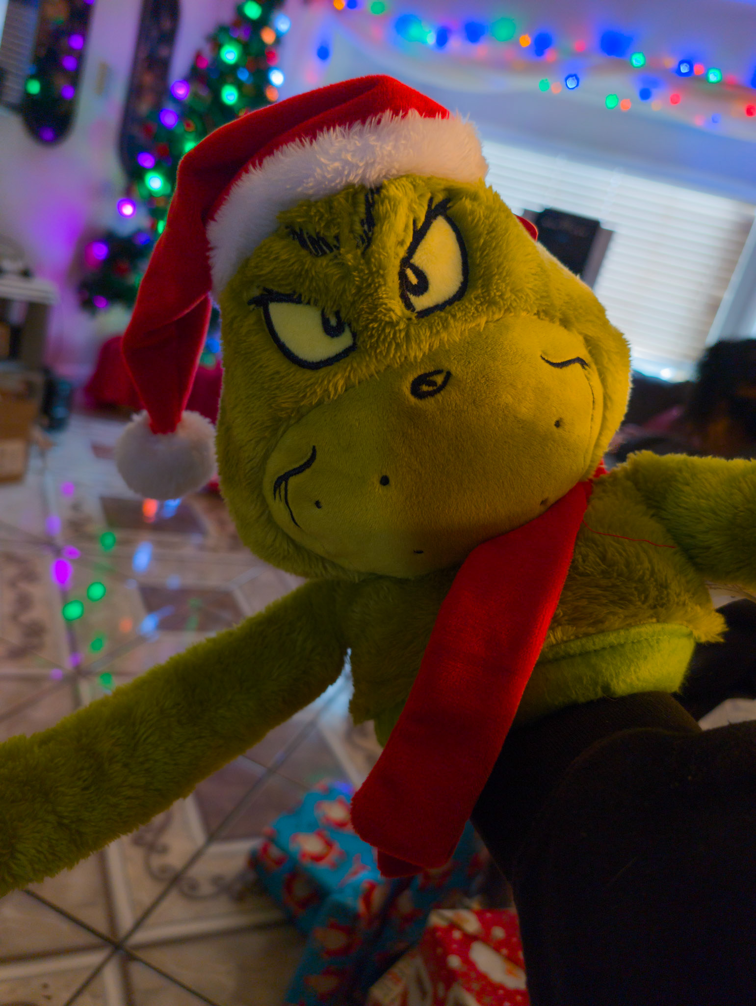 My new grinch puppet