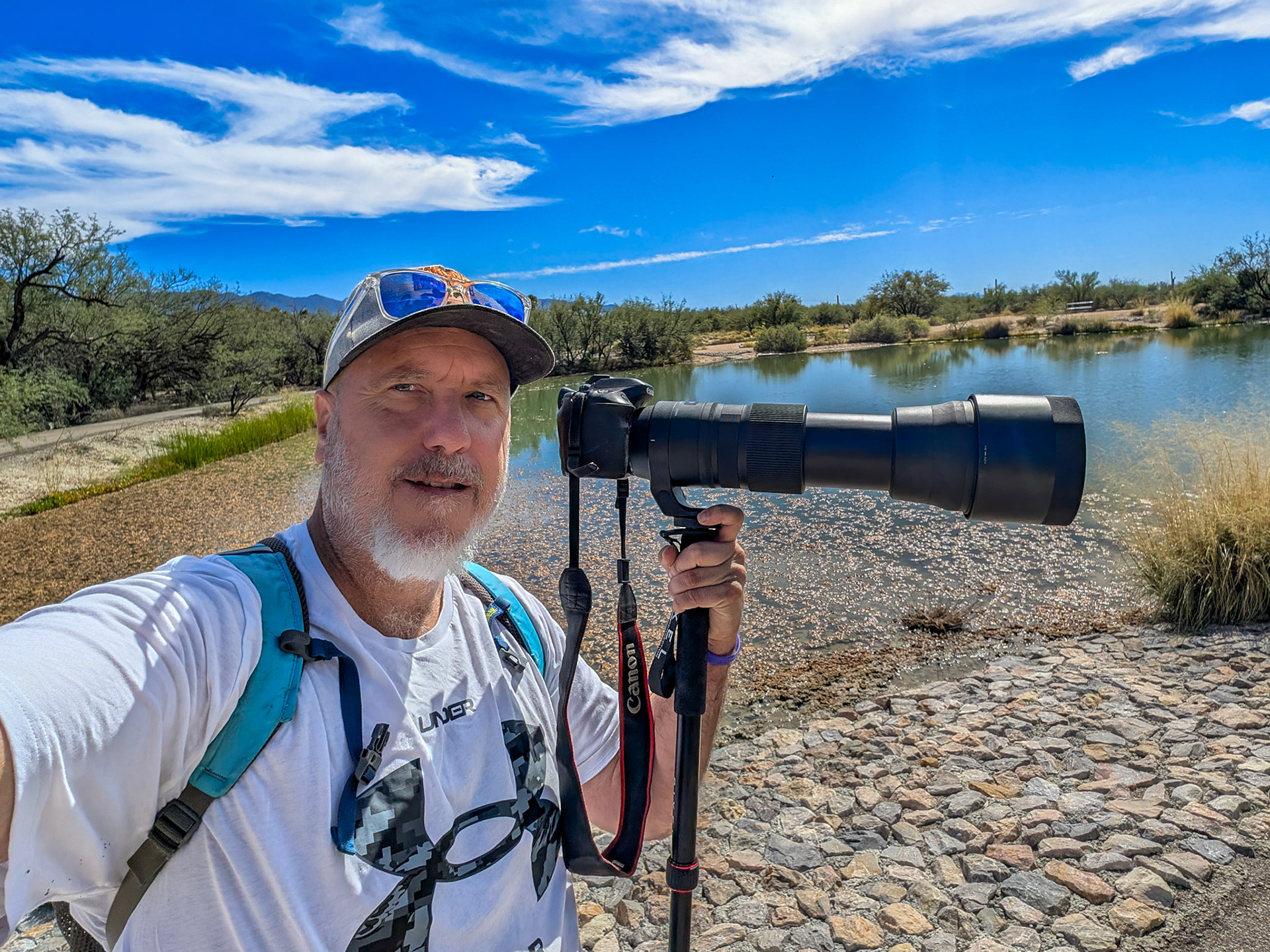 Taking pictures a Agua Caliente park
