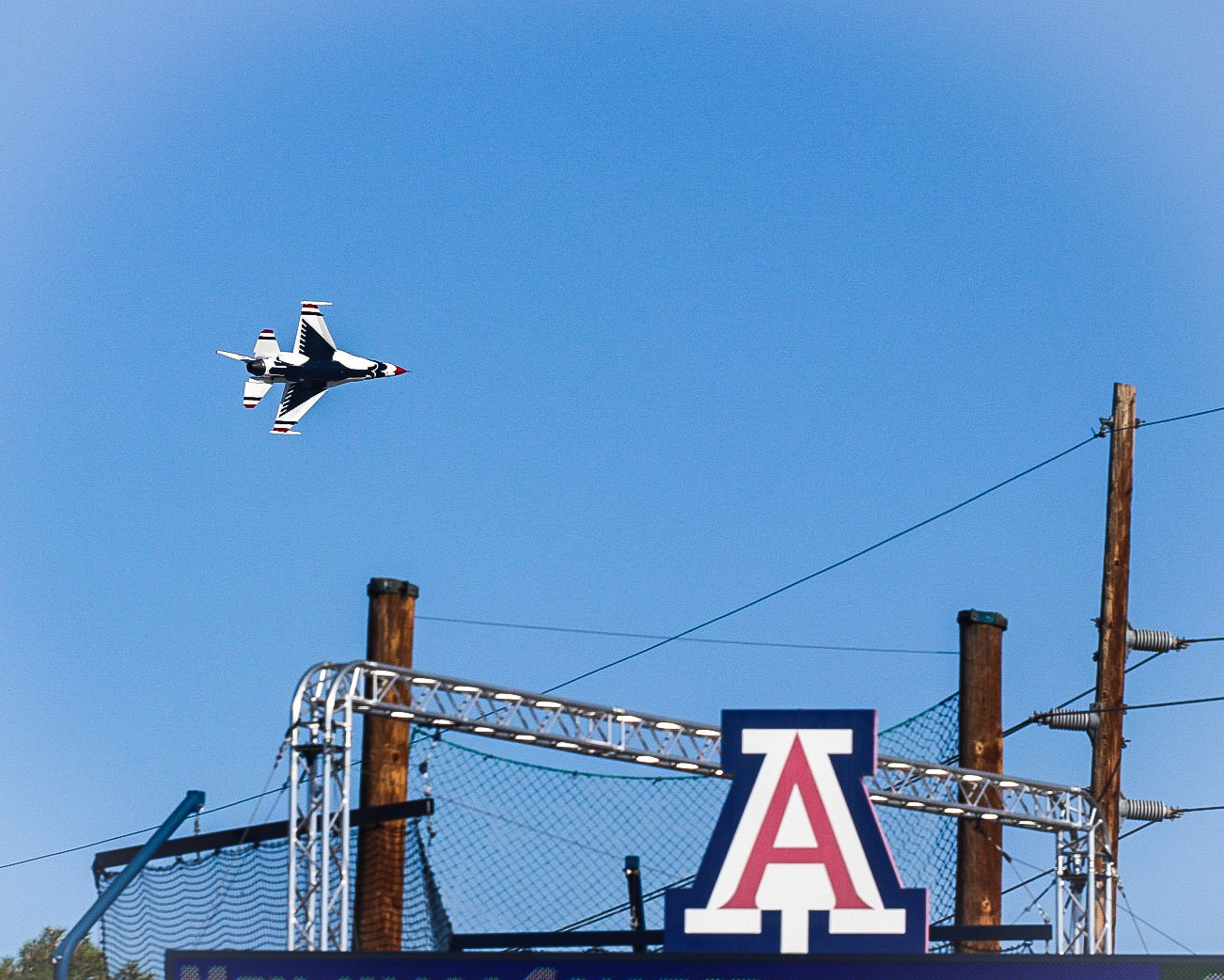 We went to a track meet and got a bonus air show