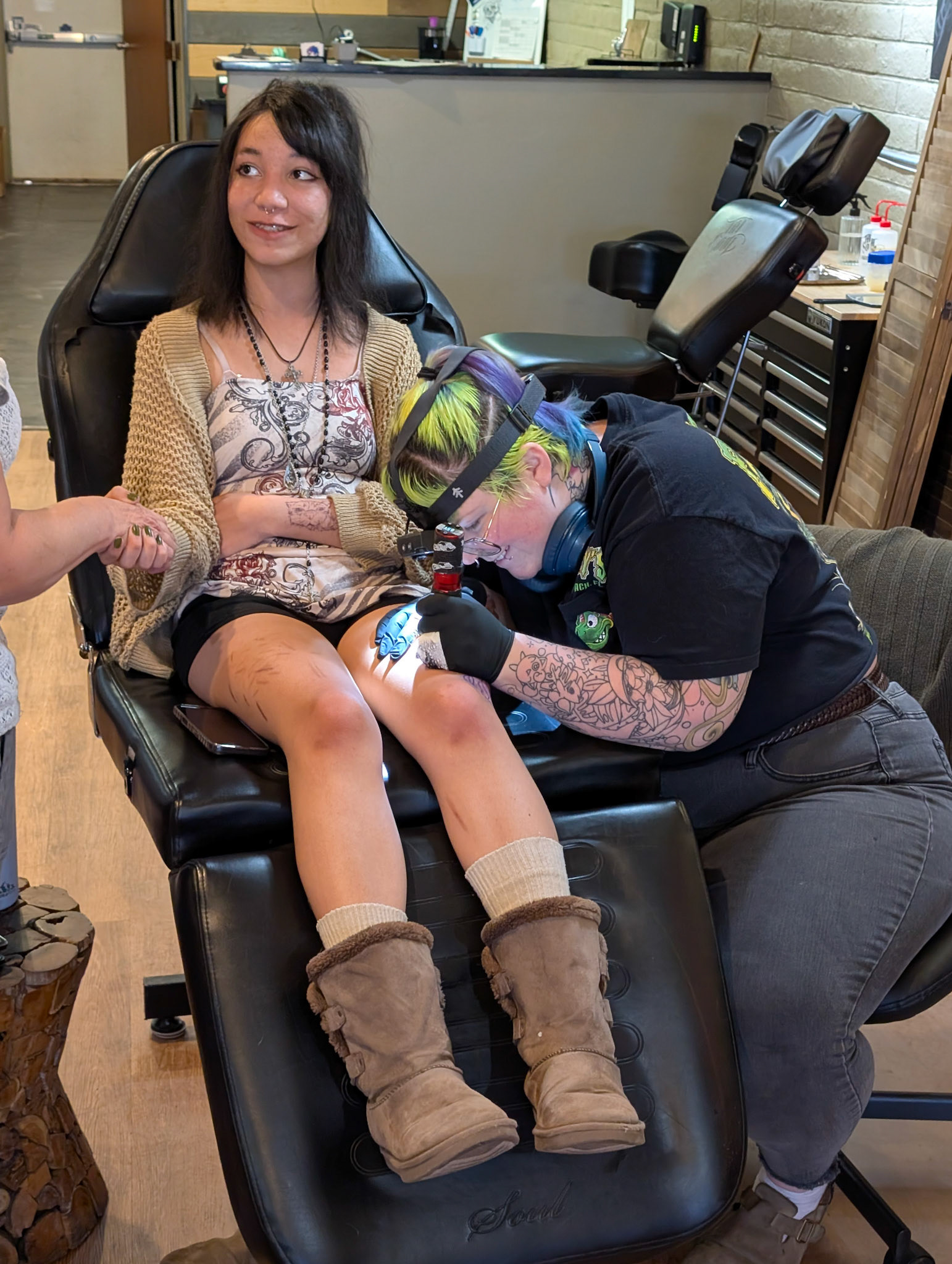 Her first tattoo