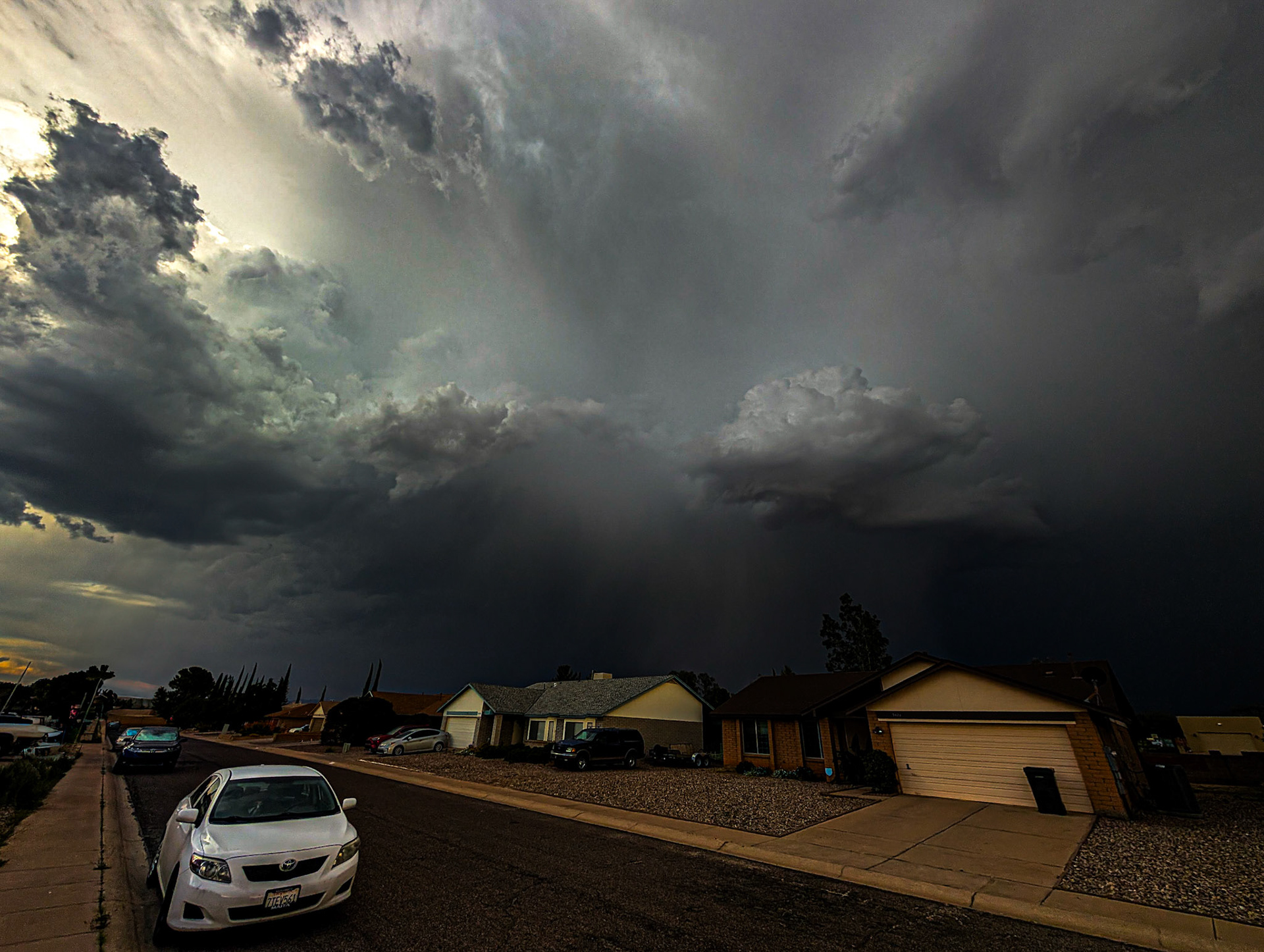 Big thunderstorm on our street