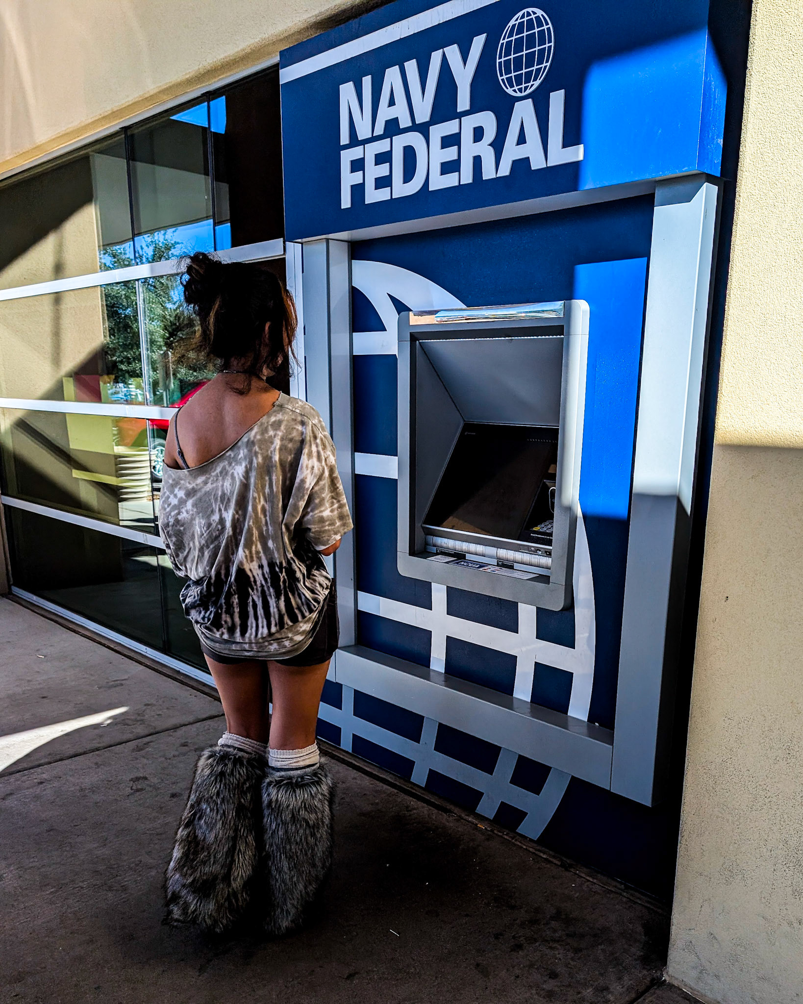 About to open her first bank account