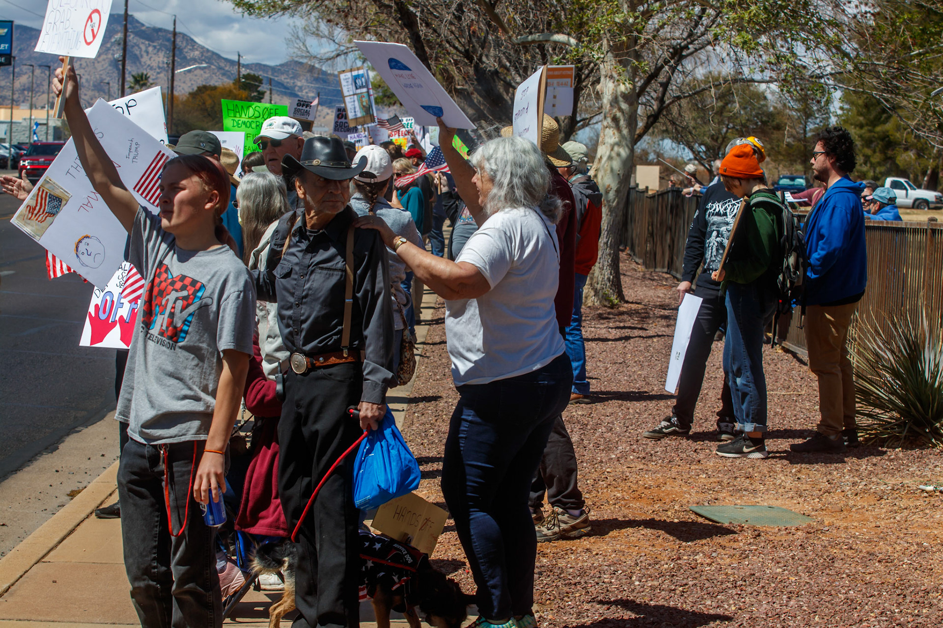 The first No Kings protest in Sierra Vista