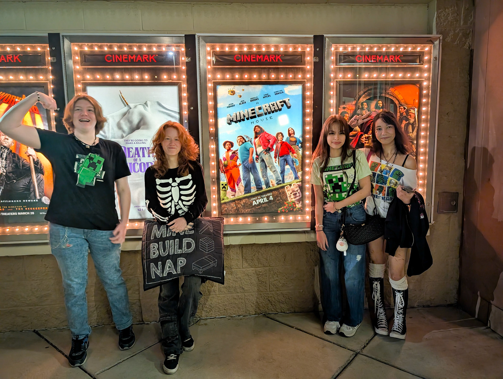 Friends at the movies