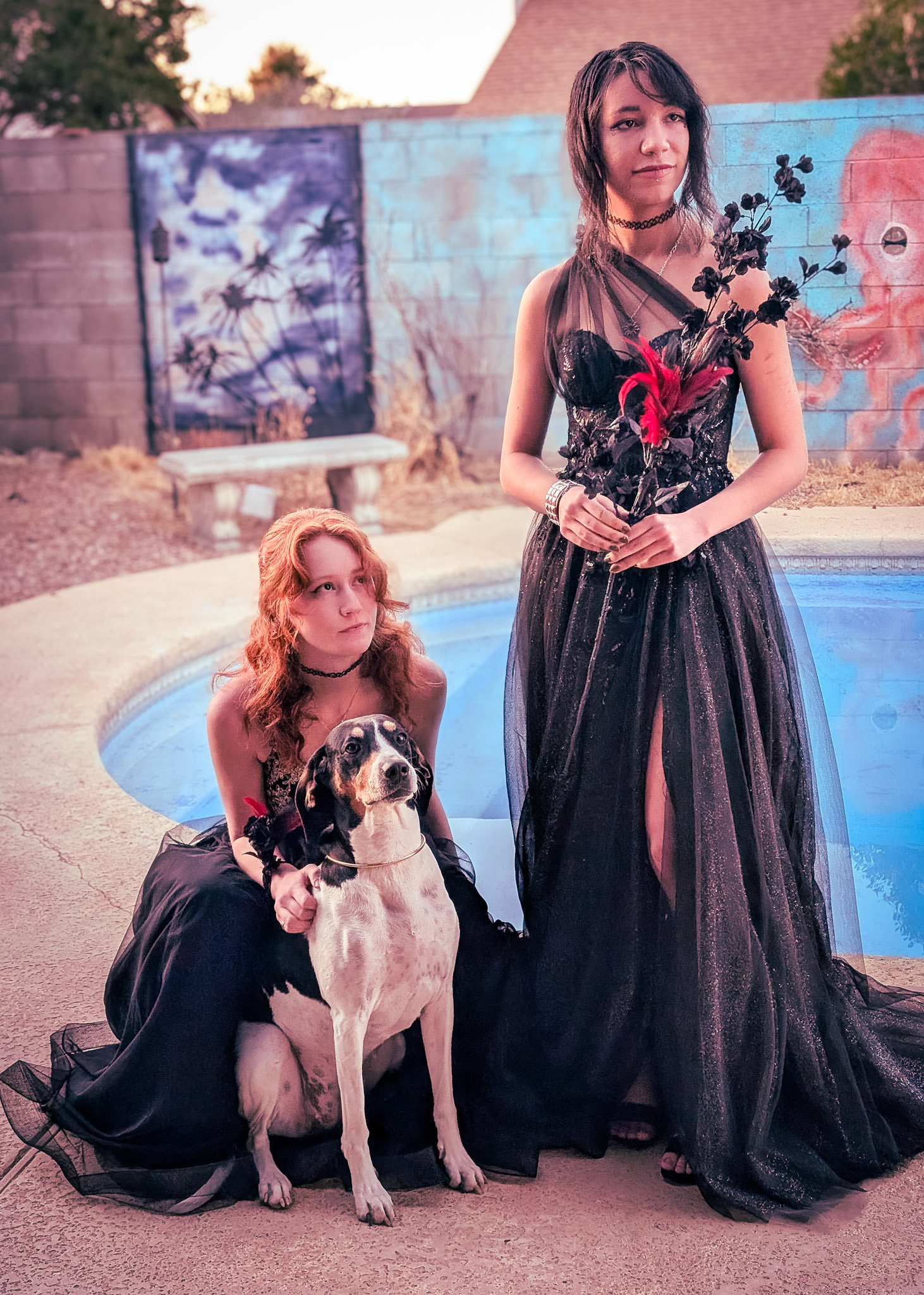 Luna had to get in the picture