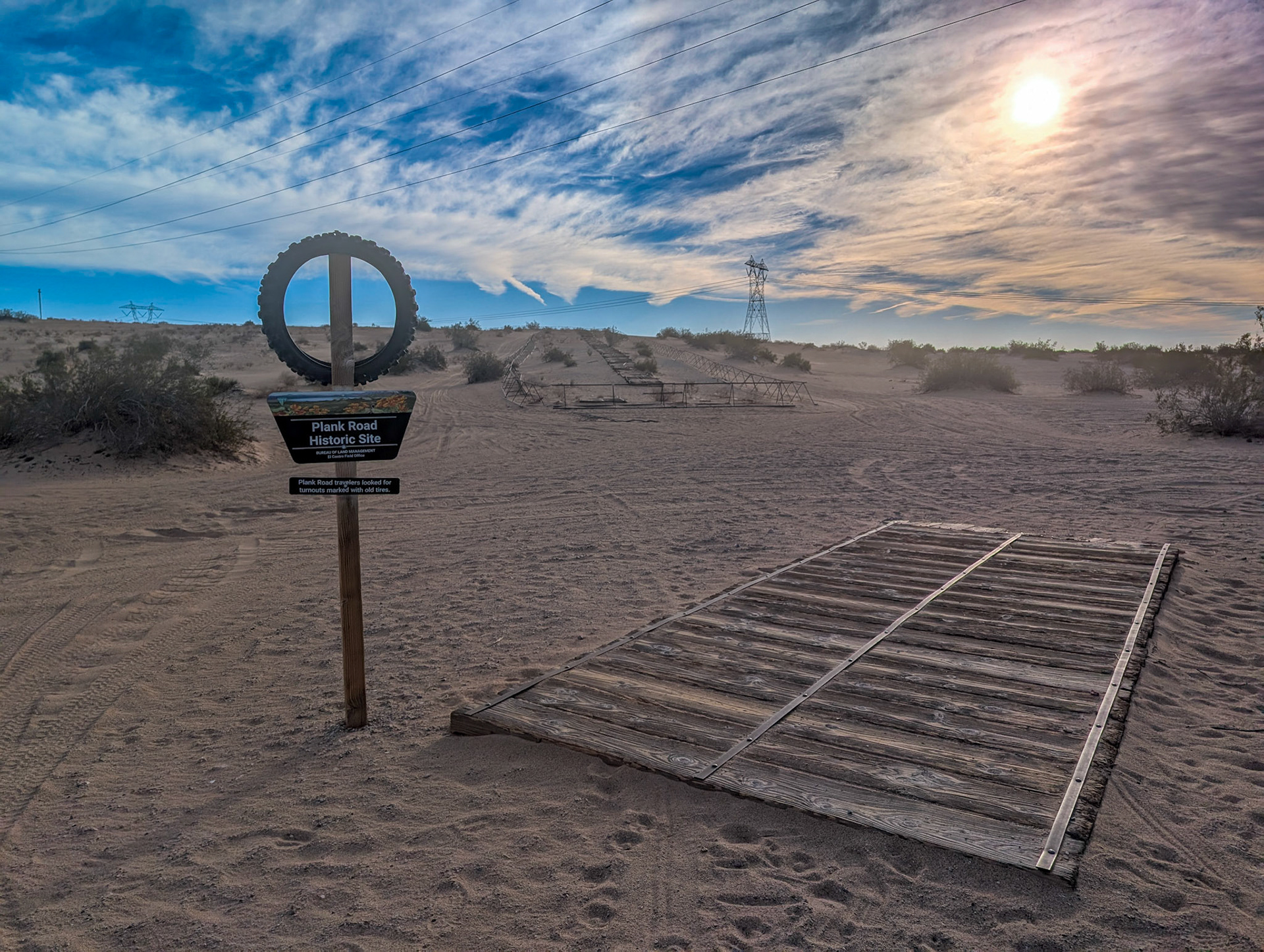 Plank road at Imperial Sand Dunes