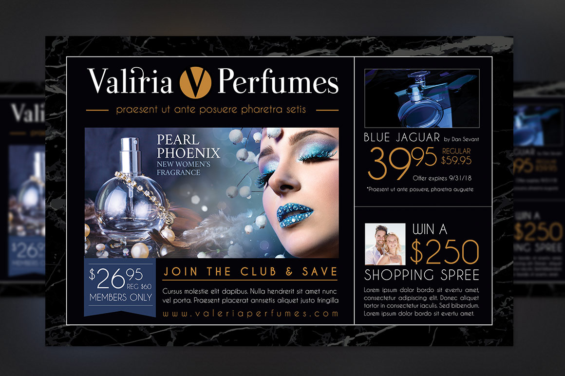 Michael Taylor - Godserv - Print Template Portfolio - Perfume Club Flyer  Template