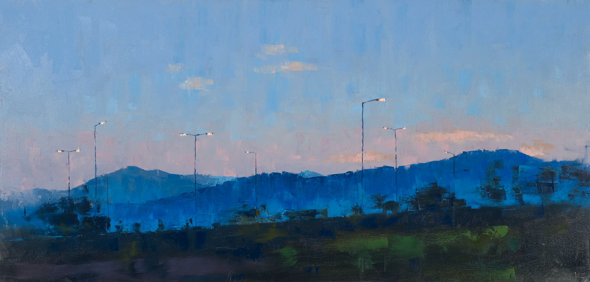 Landscape, 2023, 77 x 145 cm